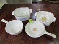 4 Pcs Corningware