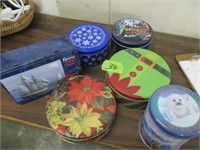 6 Cookie tins