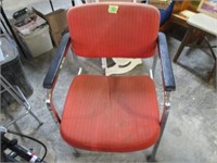 Easy chair Chrome frame seat needs cleaning