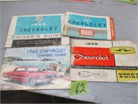 3 Chev guides 1958, 1963, 1966