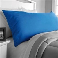 3 - Body Pillow Covers with Zipper 20" x 52" Blue