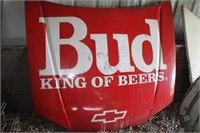Bud King Of Beers Race Car Hood