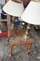 Bar Stool, End Table and Lamps