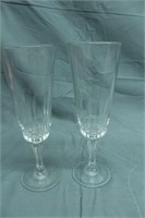 Glass Champagne Flutes & Decanter