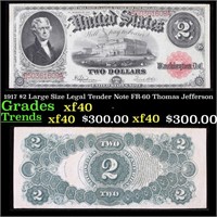 1917 $2 Large Size Legal Tender Note FR-60 Thomas