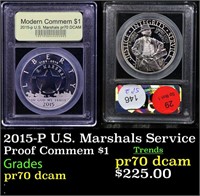 Proof 2015-P U.S. Marshals Service Modern Commem D