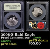 Proof 2008-S Bald Eagle Modern Commem Half Dollar