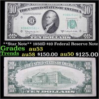 **Star Note** 1950D $10 Federal Reserve Note Grade