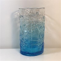 MCM BLUE OMBRE CYLINDRICAL VASE
