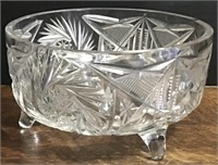 CRYSTAL FOOTED BOWL