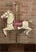 CAROUSEL HORSE ON STAND