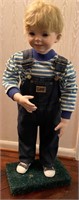 STANDING BOY DOLL LEE OVERALLS