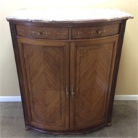 VTG. MARBLE TOP CHEST OF DRAWERS