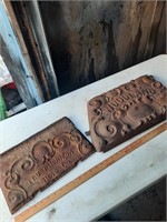 Old wood stove fronts