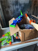 Nerf guns and toys