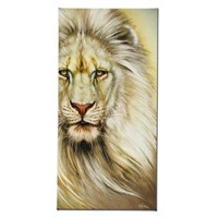 "White Lion" Limited Edition Giclee on Canvas by M