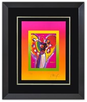 Peter Max- Original Lithograph "Angel With Heart"
