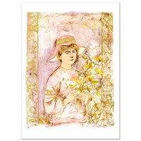 "Flora" Limited Edition Lithograph by Edna Hibel (