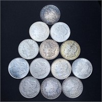 (13) Morgan Silver Dollars NEARLY UNCIRCULATED
