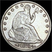 1873 'Arrows' Seated Liberty Half Dollar CLOSELY
