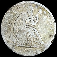 1861-S Seated Liberty Half Dollar NICELY