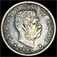 1883 Kingdom of Hawaii Dime CLOSELY UNCIRCULATED