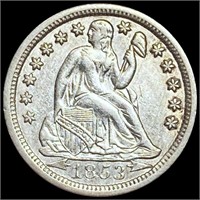 1853-O 'Arrows' Seated Liberty Dime UNCIRCULATED