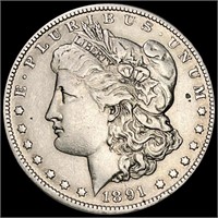 1891 Morgan Silver Dollar LIGHTLY CIRCULATED
