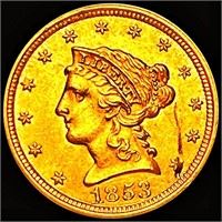 1853 $2.50 Gold Quarter Eagle UNCIRCULATED