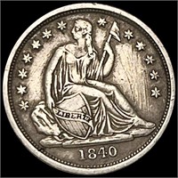 1840-O Seated Liberty Dime ABOUT UNCIRCULATED