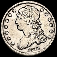 1838 Capped Bust Quarter LIGHTLY CIRCULATED