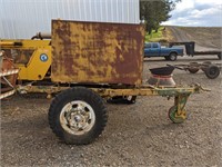 400 GAL WATER TANK AND HEAVY DUTY TRAILER