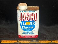 JASCO LACQUER THINNER VINTAGE CAN PINT