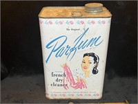 PARFUM GALLON CAN VINTAGE FRENCH DRY CLEANER