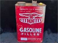 EAGLE GASOLINE FILLER NO 1001 gallon can