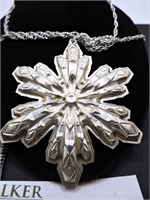 1974 Gorham Sterling Silver Snowflake on Chain