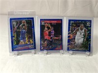 3 Kawhi Leonard Blue Velocity Basketball Cards