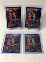 4 Kawhi Leonard Blue Velocity Basketball Cards