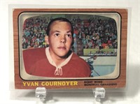 1966-67 Yvan Cournoyer Topps Hockey Card