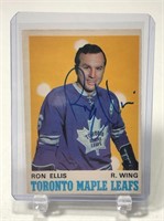 1970-71 Ron Ellis Autographed OPC Hockey Card