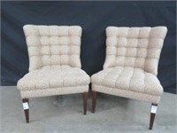 PR FLORAL UPHOLSTERED CHAIRS