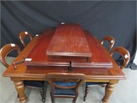 10 PC MAHOGANY DINING ROOM SUITE