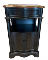 Black & Brown Tall Cabinet