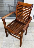 Stained Teak Wood Chair