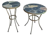 2 Round Outdoor Tables