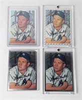 (4) Mickey Mantle Commemorative Baseball Cards