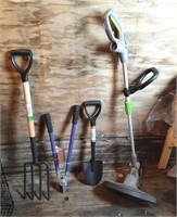 Garden Lot To Include Pruners, Spade, Electric