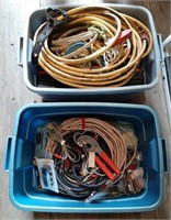 2 Tote To Include Assorted Wire, Extension Cords,