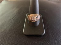 Men's 14K gold Plated CZ Ring Size 12