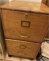 Wood 2 drawer File Cabinet